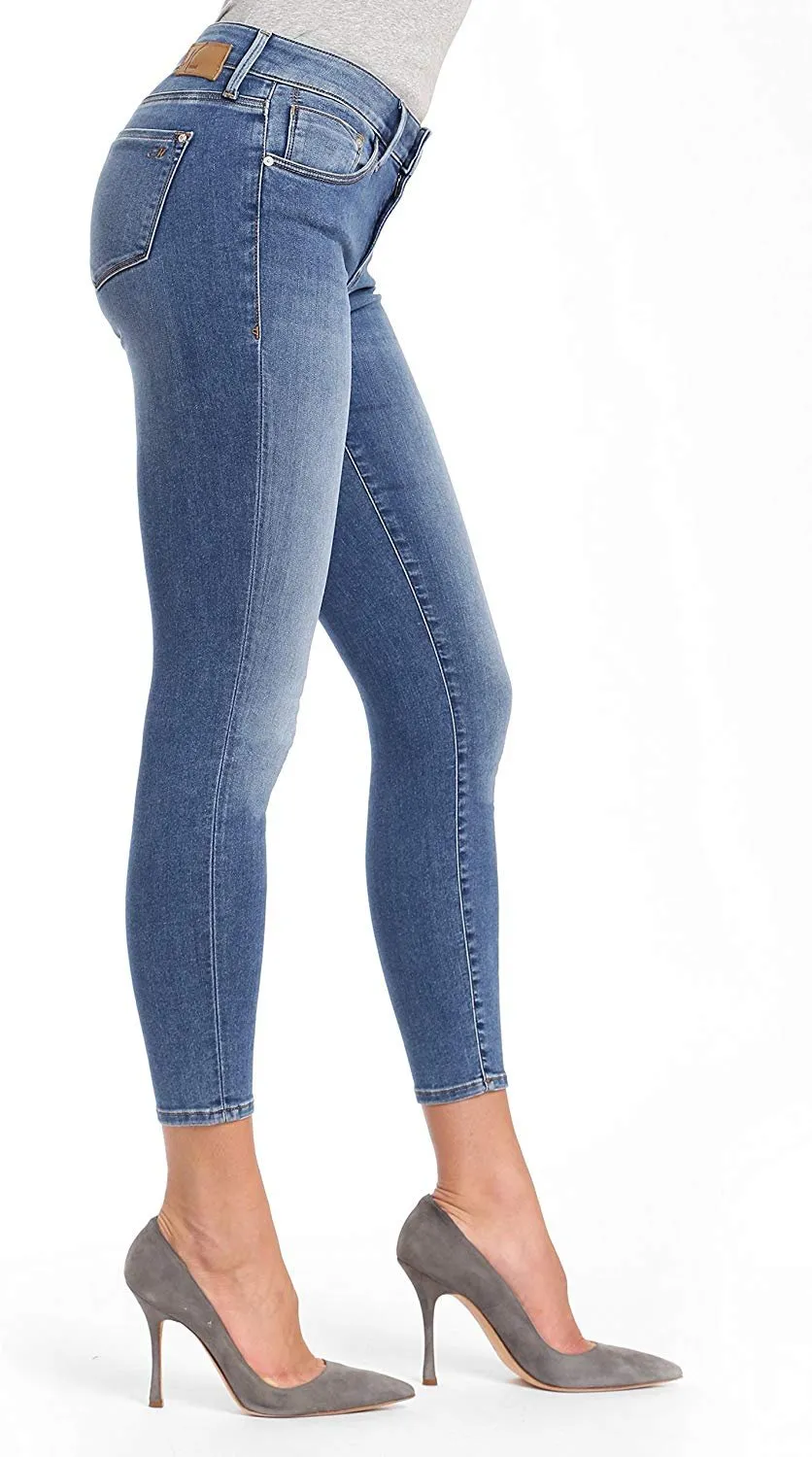 Adriana Mid Rise Super Skinny Jeans