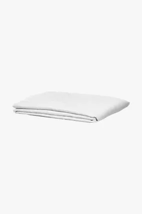 Belgian Washed Linen White King Flat Sheet