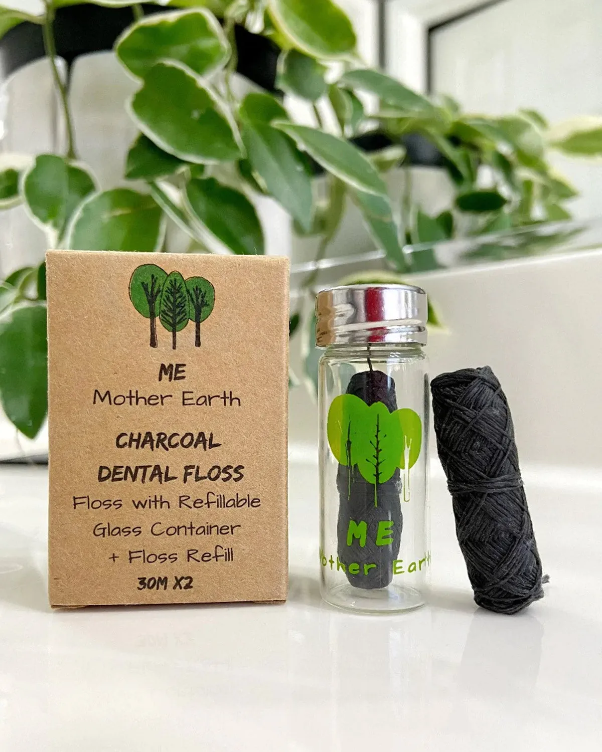 Biodegradable Charcoal Dental Floss