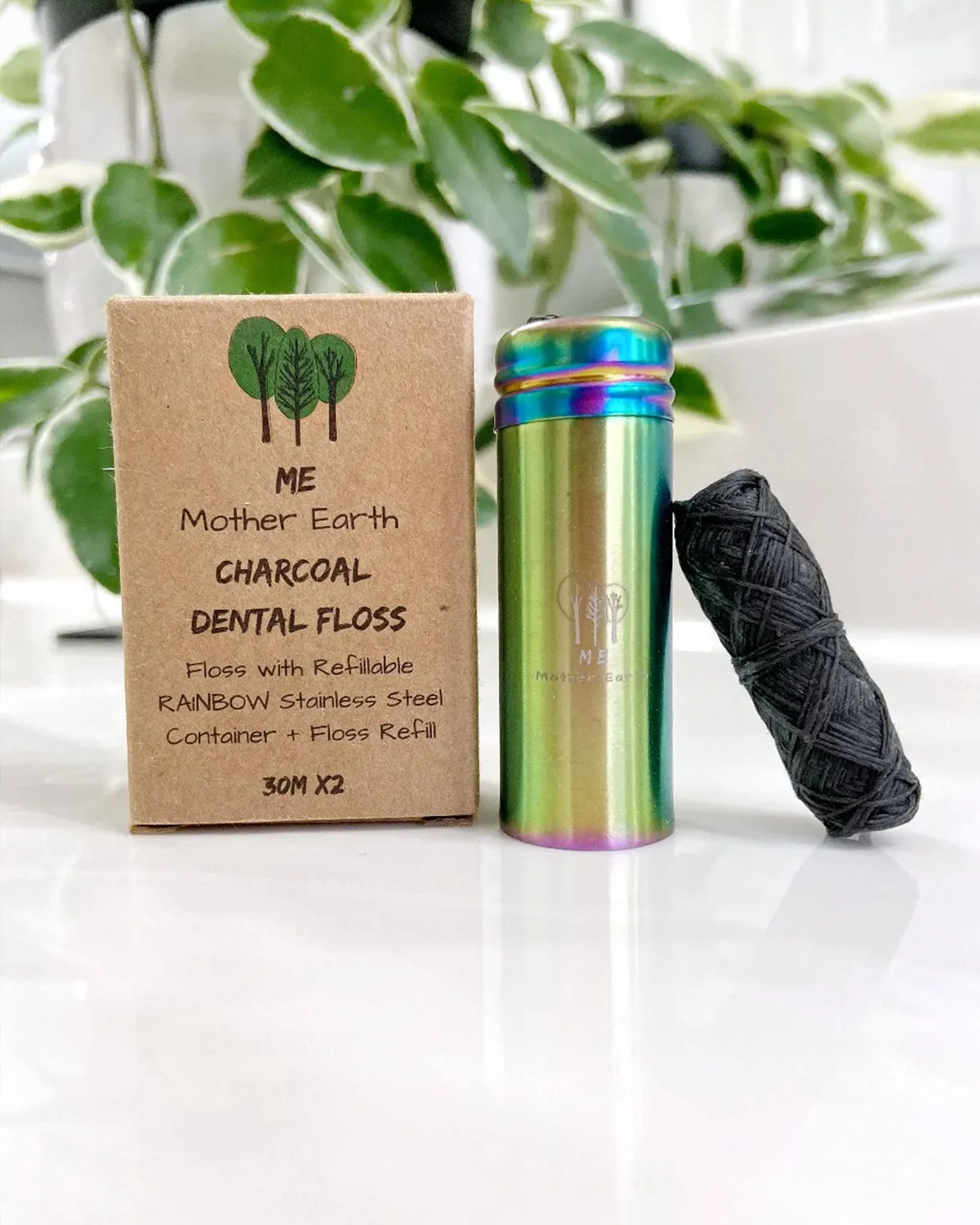 Biodegradable Charcoal Dental Floss