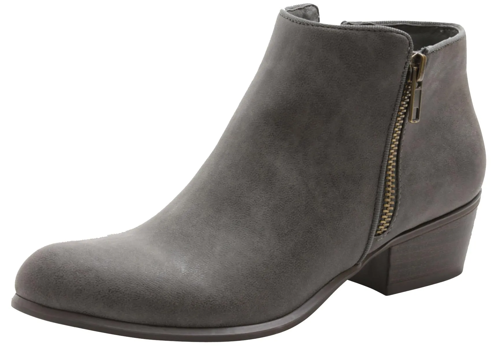 Esprit Women's Tori Double Zipper Block Heel Ankle Bootie