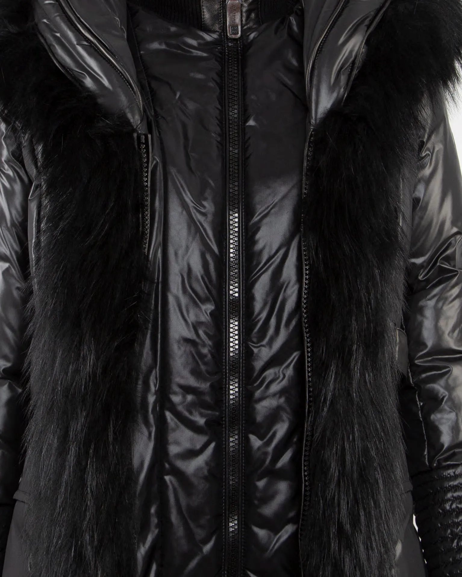 GELLERY Down Jacket With Fur Trim