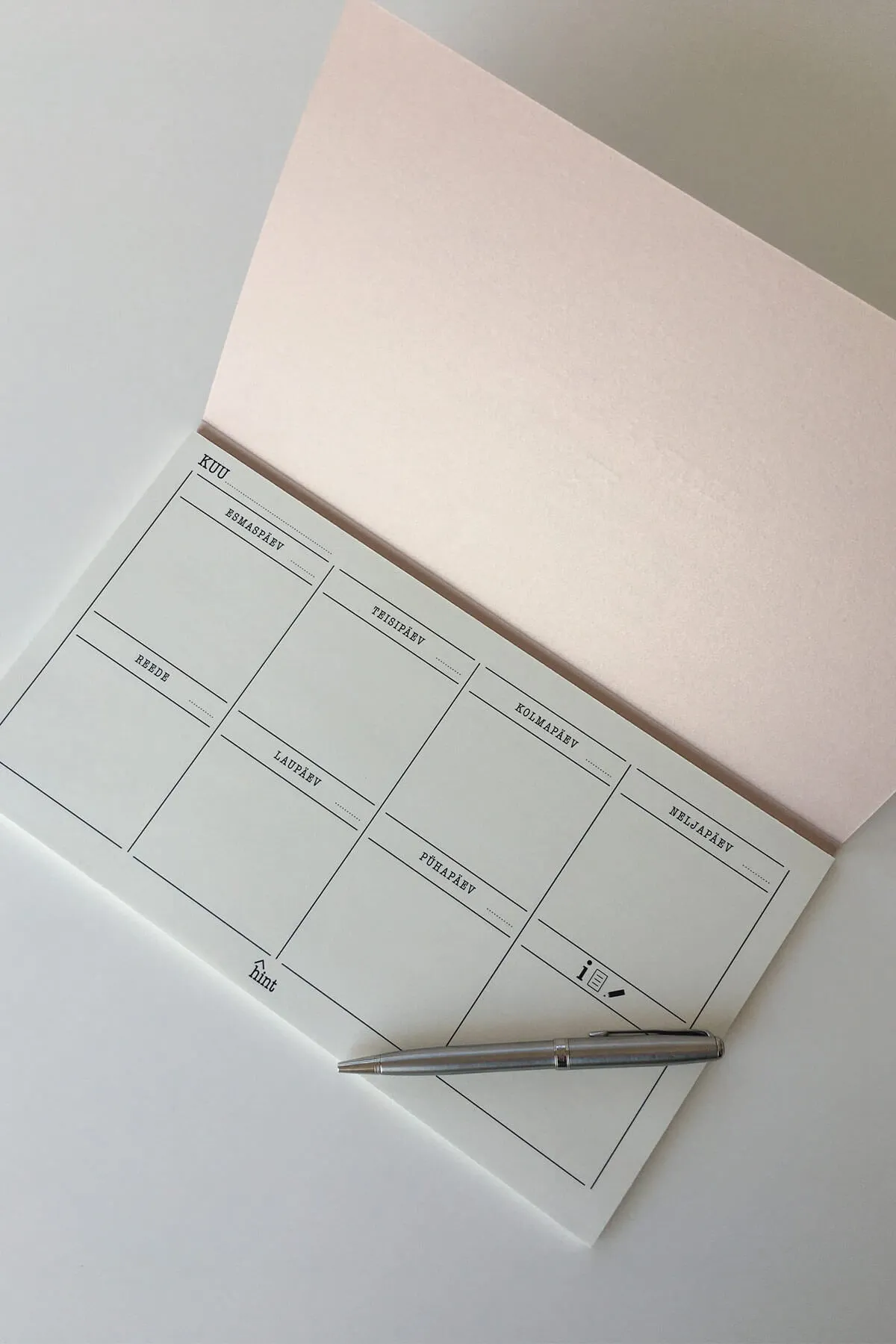 HINT Weekly Planner Grey