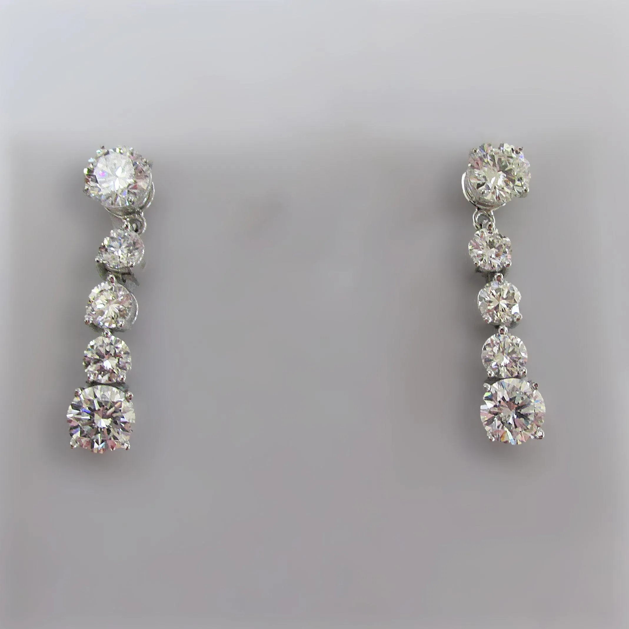 Lab Diamond Drop Earring with Jackets 13.0 carats