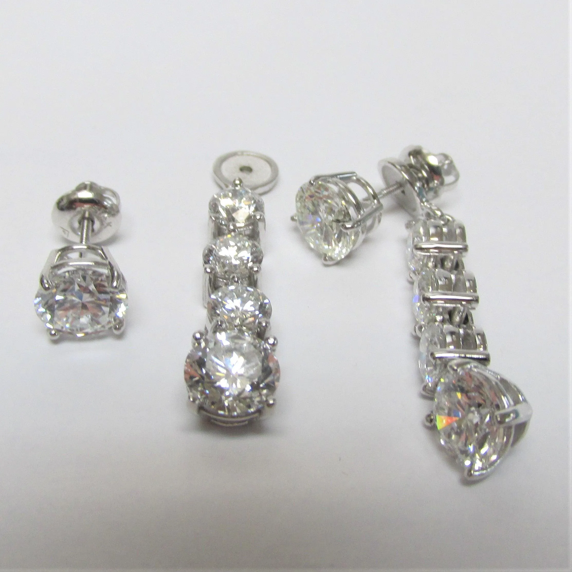 Lab Diamond Drop Earring with Jackets 13.0 carats