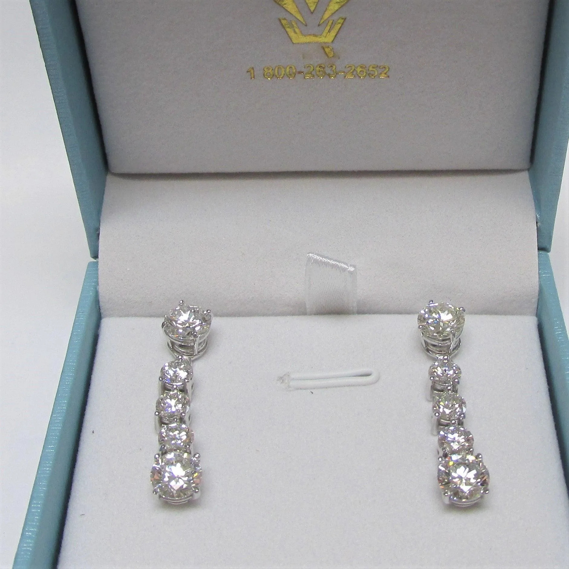 Lab Diamond Drop Earring with Jackets 13.0 carats