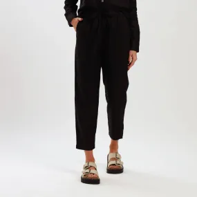 Ladies Linen - Pants | Black