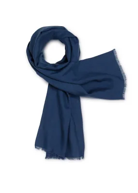 Linen scarf made - in France (INDIGO)