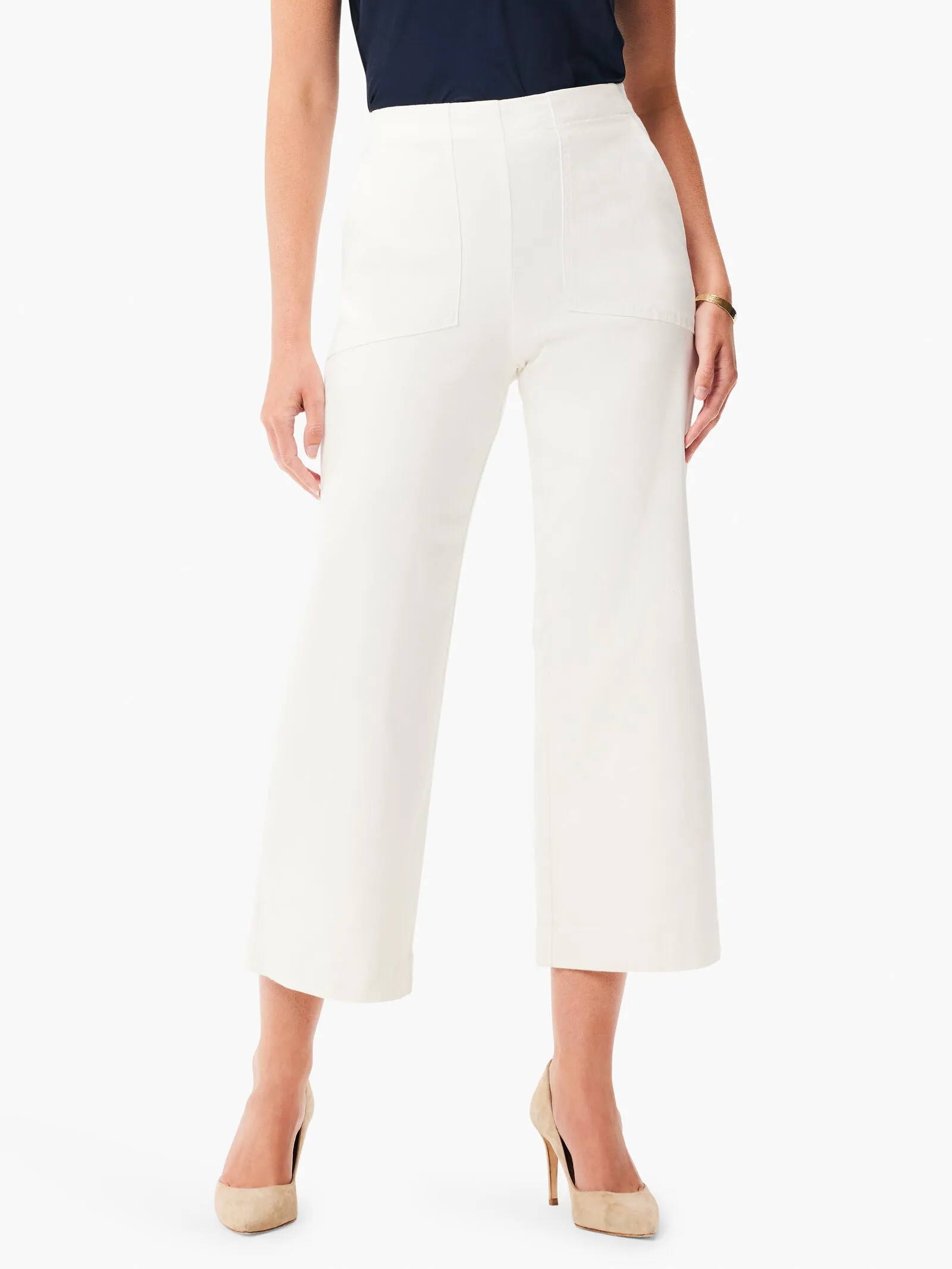 Nic   Zoe All Day Slim Wide Crop Pant