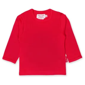 Red Long Sleeve Top