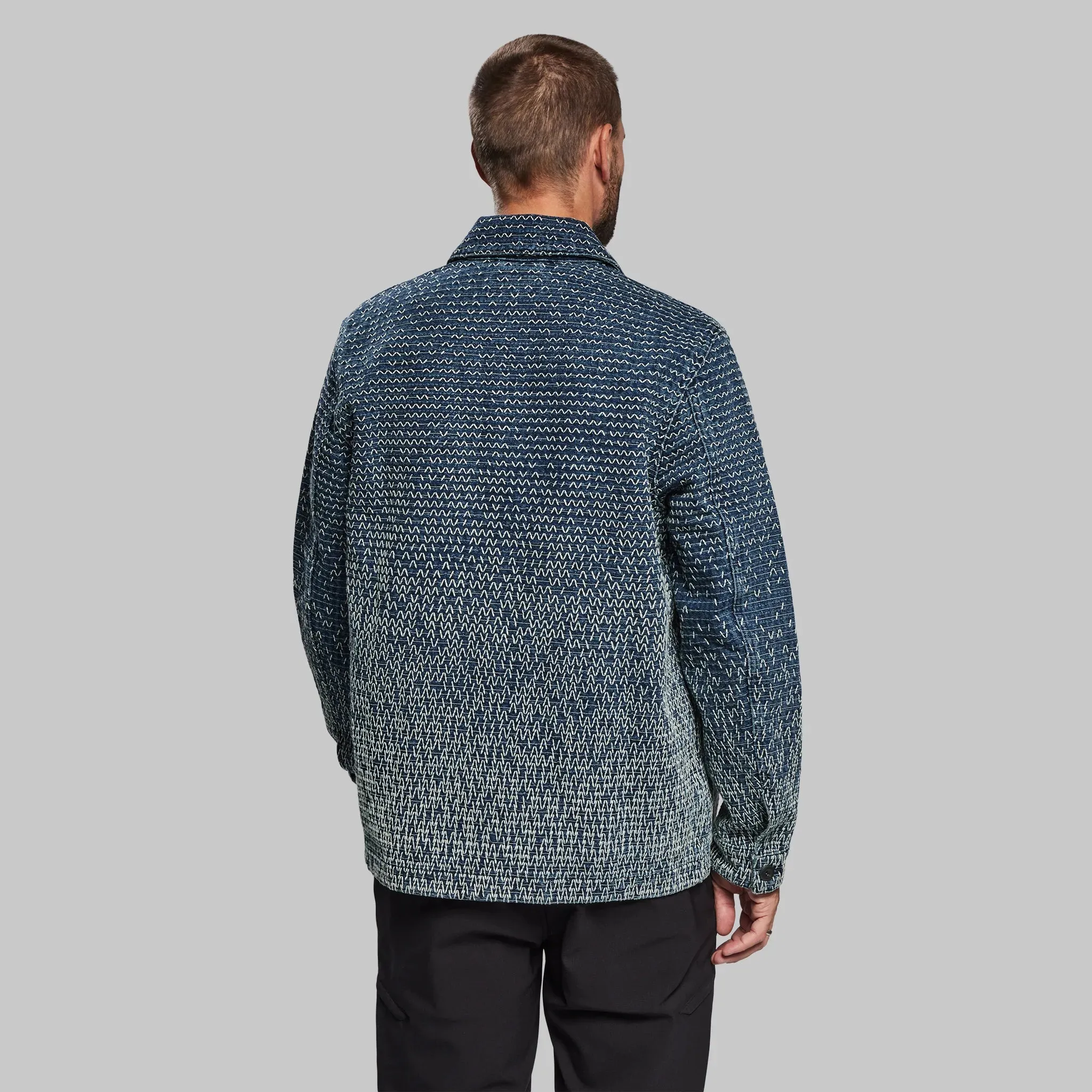 Sashiko Chore Jacket. Blue edition