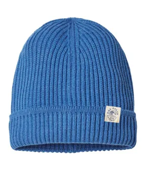 Sustainable Finish Edge Knit Beanie - Royal