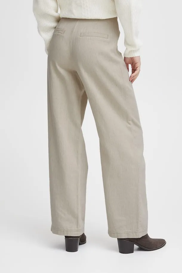 The Kunis Linen Pant - Sand Melange - PLUS