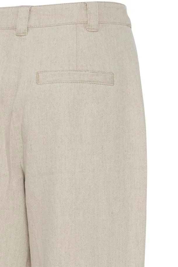 The Kunis Linen Pant - Sand Melange - PLUS