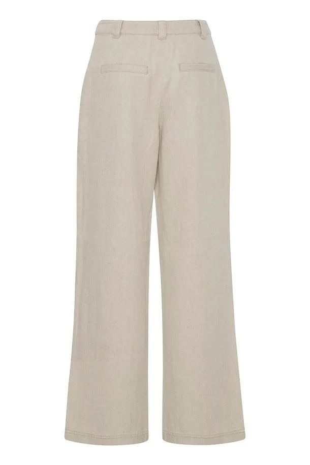 The Kunis Linen Pant - Sand Melange - PLUS