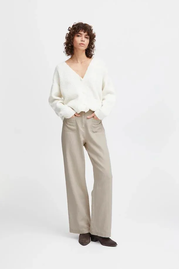 The Kunis Linen Pant - Sand Melange - PLUS