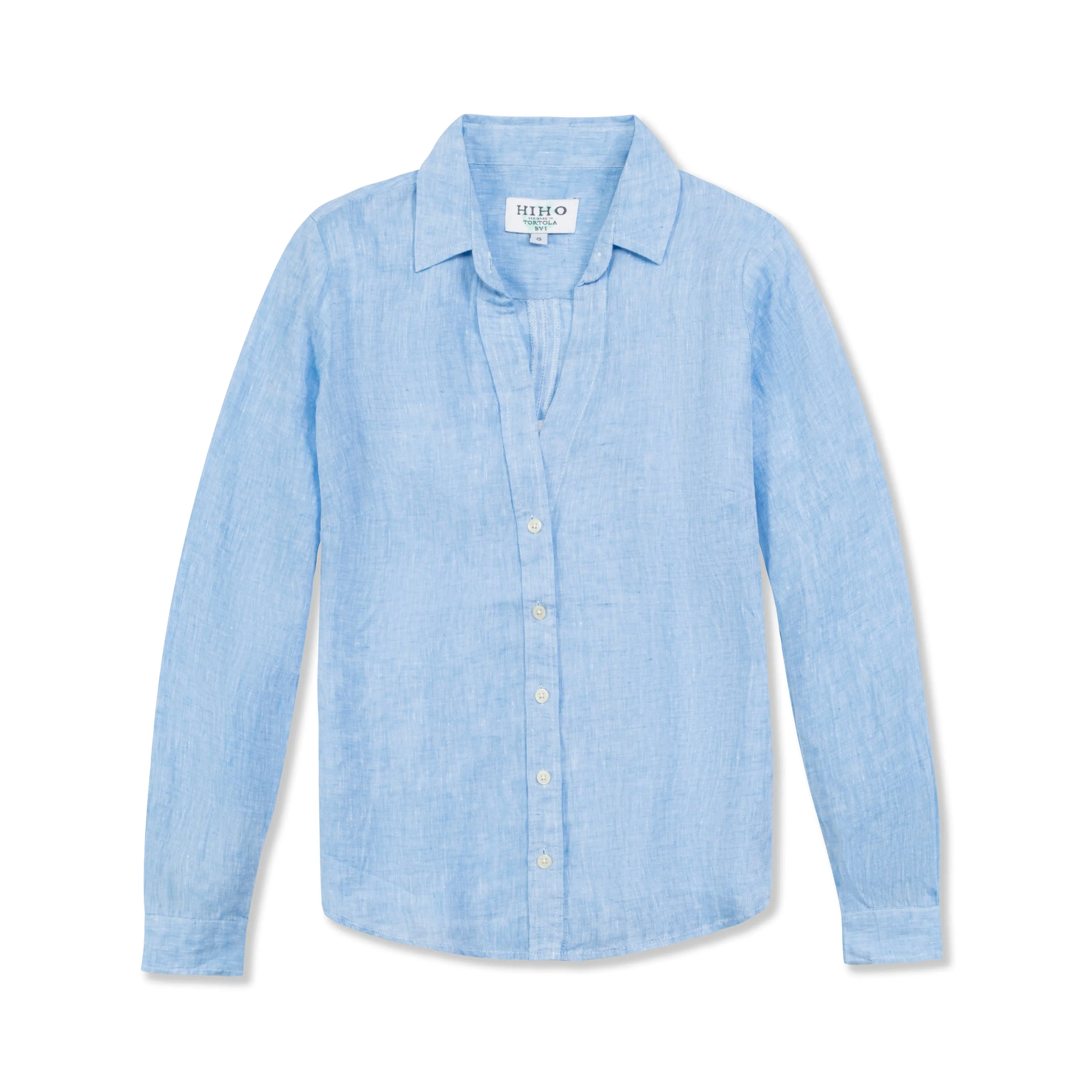 Twig Linen Shirt - Blue Chambray