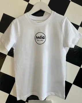 Stylish White Andie T-Shirt for Infants to Teens (0 Months - 14 Years)