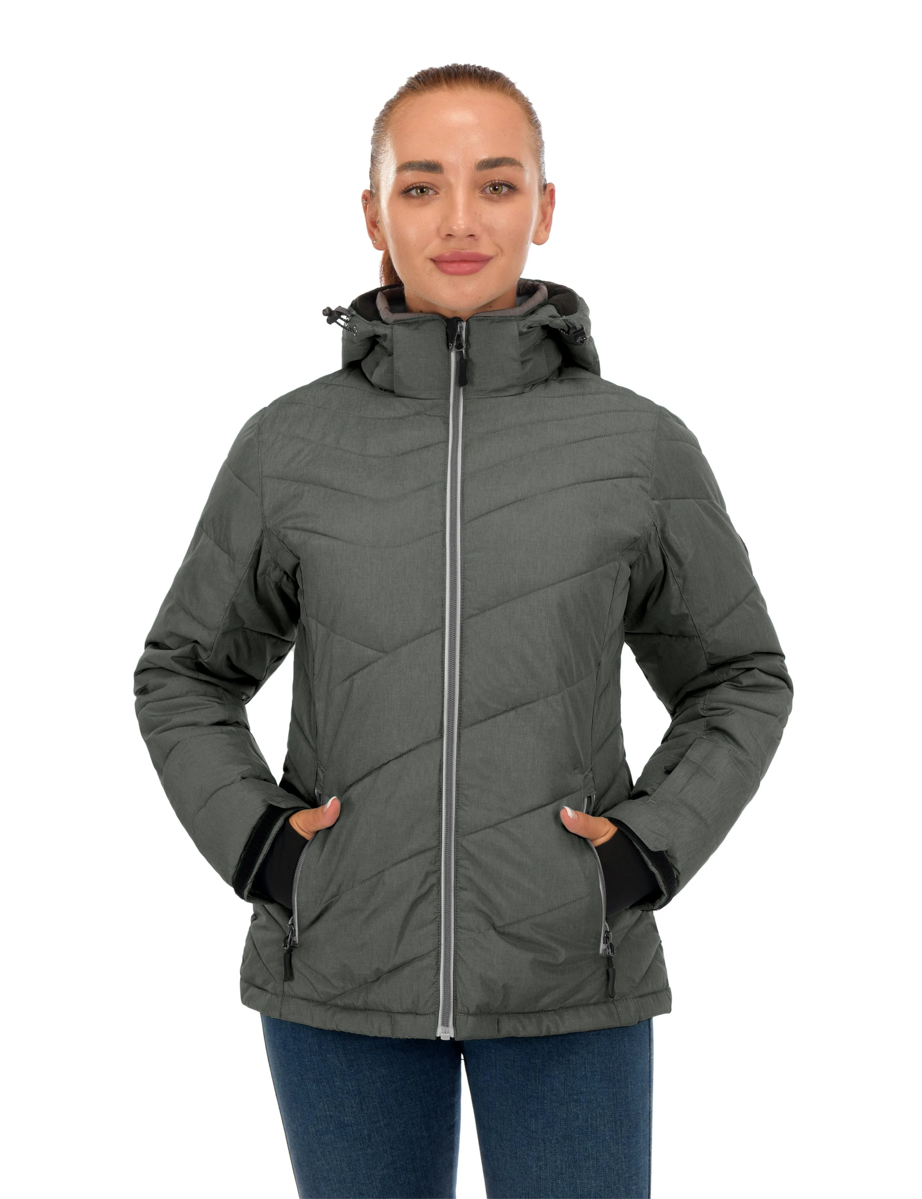 Women's Warm Windproof Ski Insulated Jacket