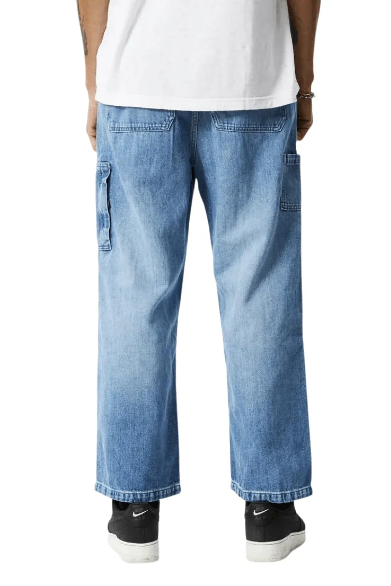 Worn Blue Richmond Hemp Denim Baggy Fit Jean